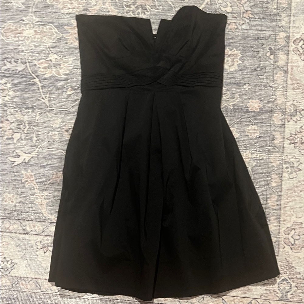 White House Black Market Strapless Black Dress
